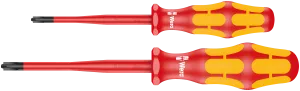 165 iS PZ/S # 1   2 screwdriver set Kraftform Plus series 100. With reduced blade diameter