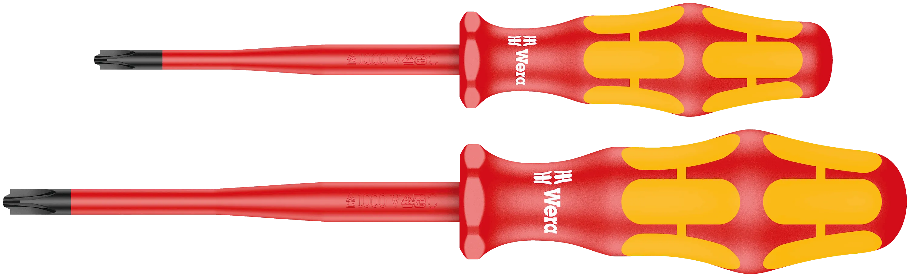 165 iS PZ/S # 1   2 screwdriver set Kraftform Plus series 100. With reduced blade diameter