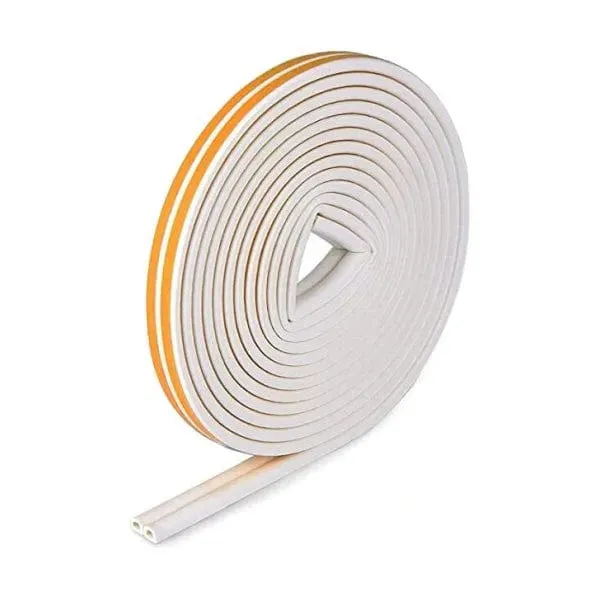 2 Pack Foam Draught Excluder Self Adhesive Door Window Seal Strip Anti-Collision