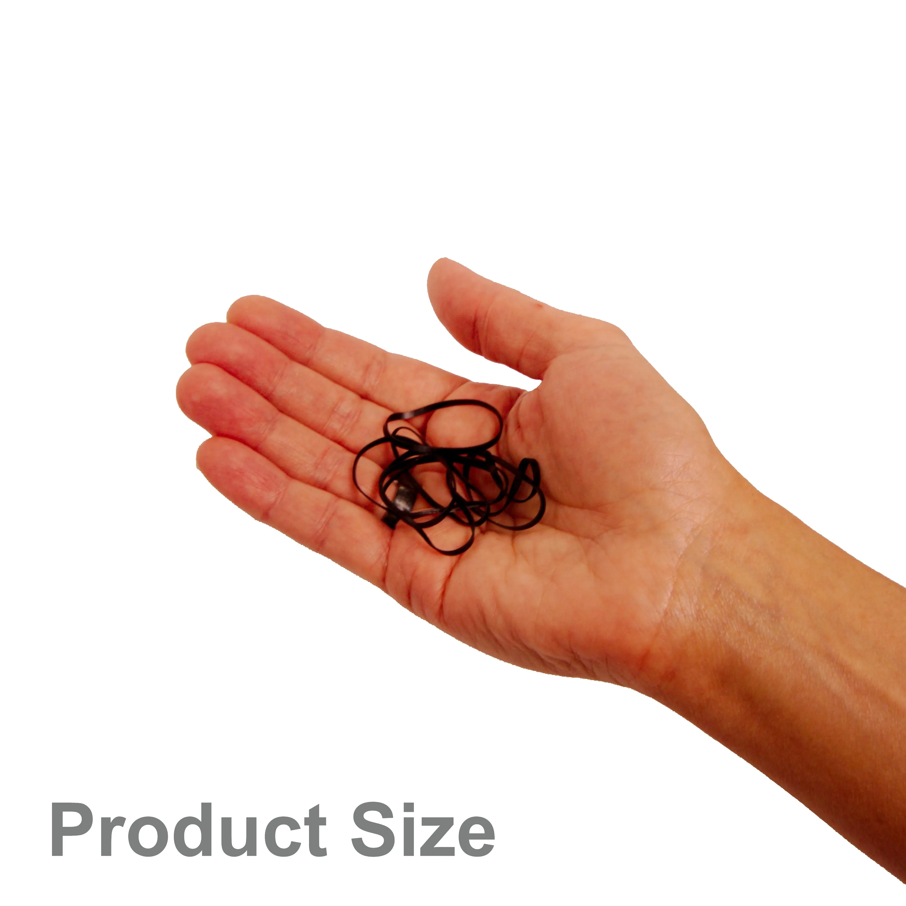250, Clear, Jumbo Size, Tangle Free for Pony Tails and Braids