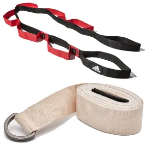 2pc Set Adidas Stretch Assist Band Looped   Yoga Strap 2.5m Long Adjustable Belt