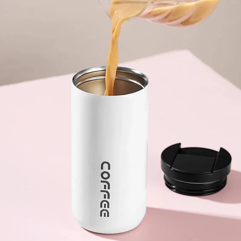 400ml Stainless Steel Coffee Mug – Insulated Travel Thermos with Lid