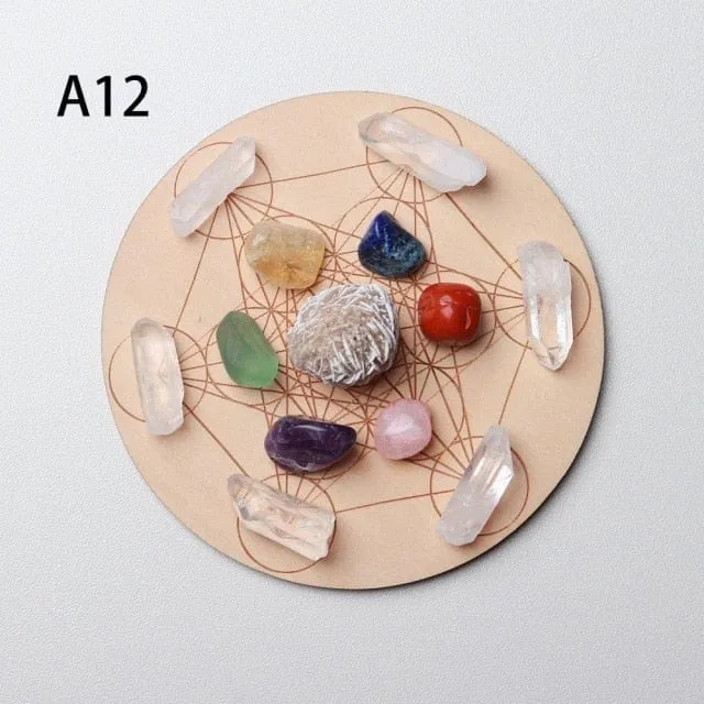 7 Chakra Healing Crystal Grid