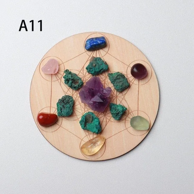 7 Chakra Healing Crystal Grid
