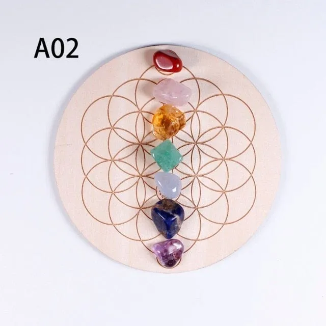 7 Chakra Healing Crystal Grid
