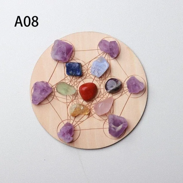 7 Chakra Healing Crystal Grid