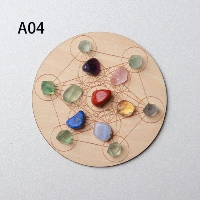 7 Chakra Healing Crystal Grid