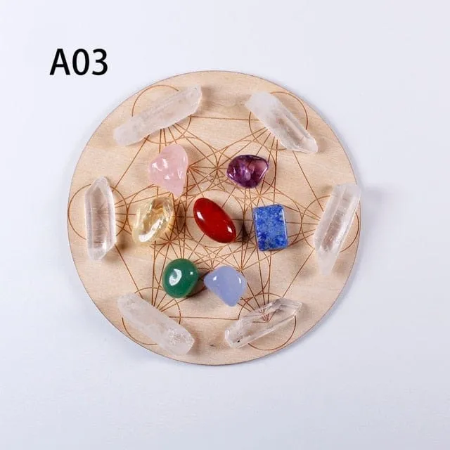 7 Chakra Healing Crystal Grid