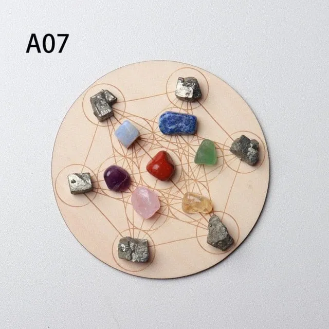 7 Chakra Healing Crystal Grid