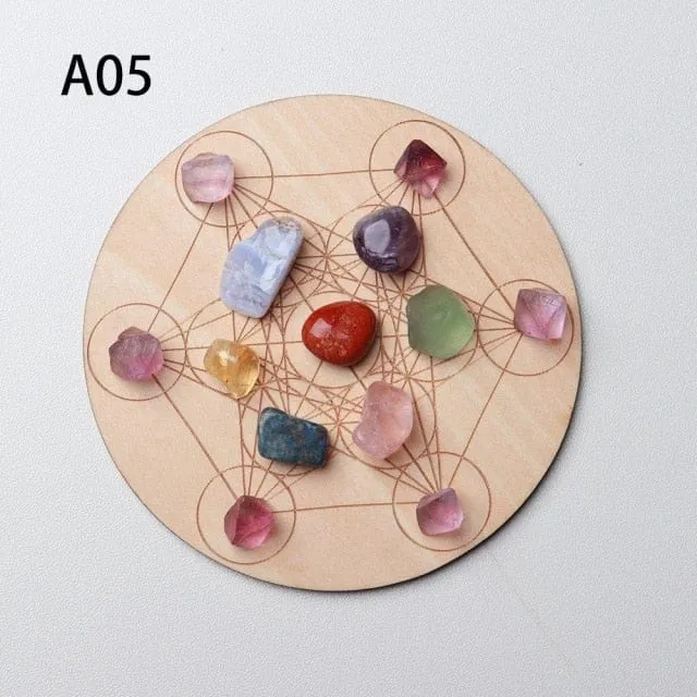 7 Chakra Healing Crystal Grid