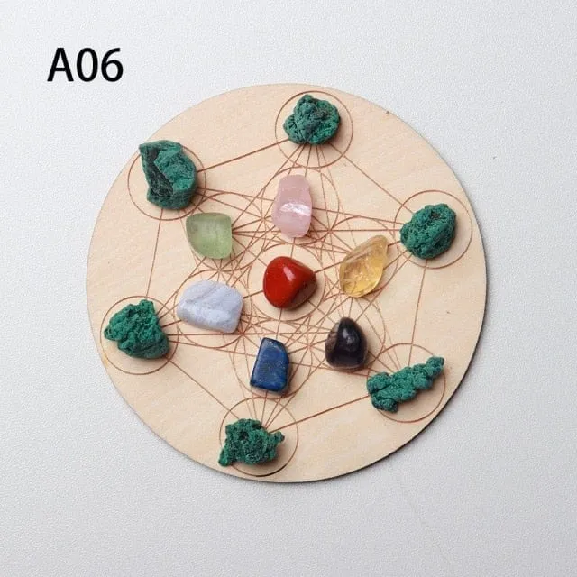 7 Chakra Healing Crystal Grid