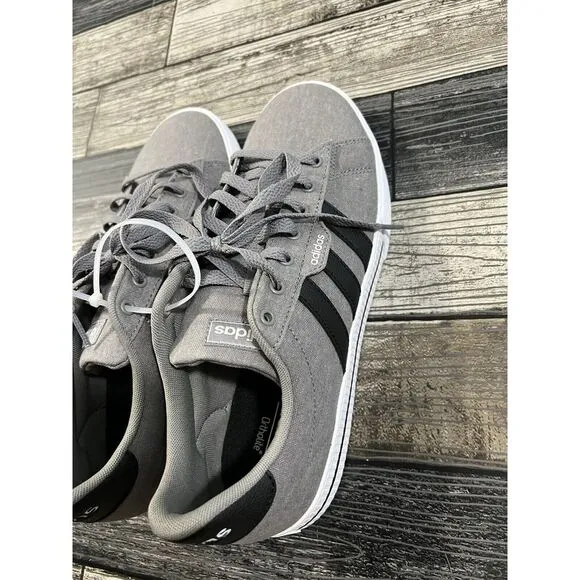 Adidas Shoes Mens10.5  Daily 3.0 Sneakers Brey Canvas Lace Up‎ Casual Low FW3270