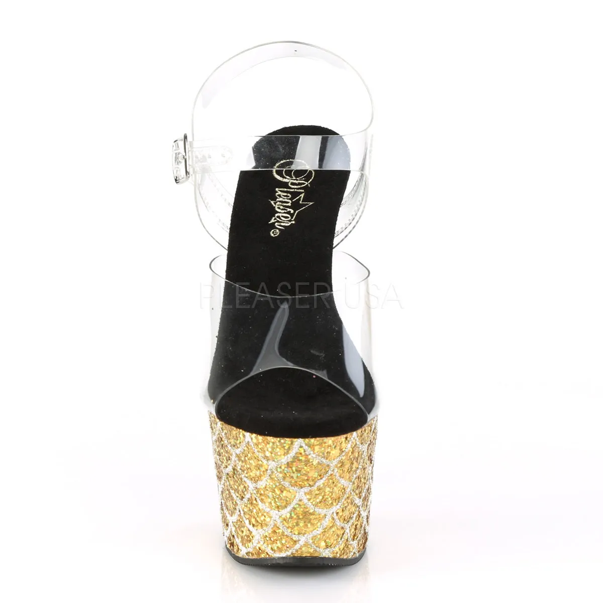 ADORE-708MSLG  Clear/Gold Multi Glitter
