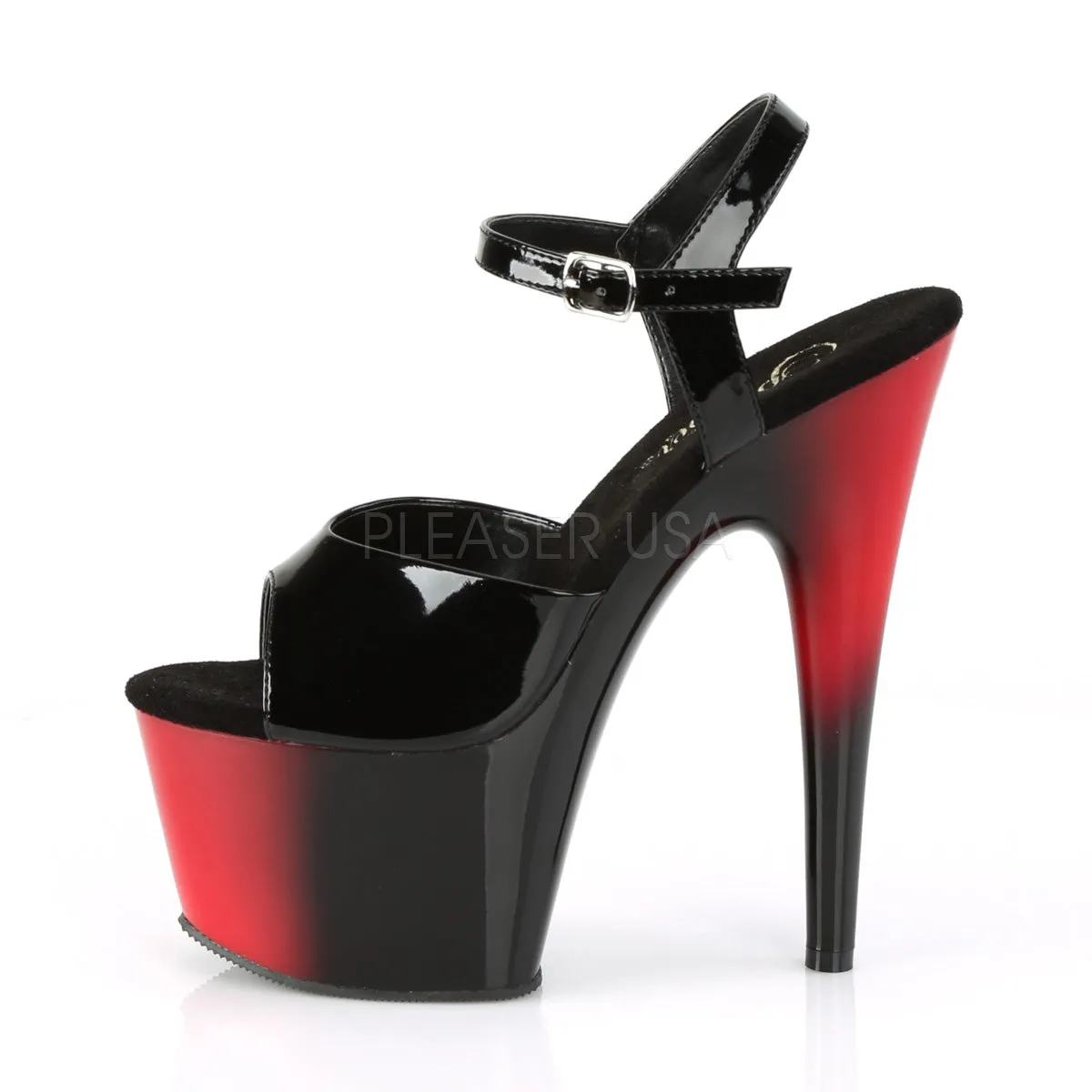 ADORE-709BR  Black Patent/Red-Black