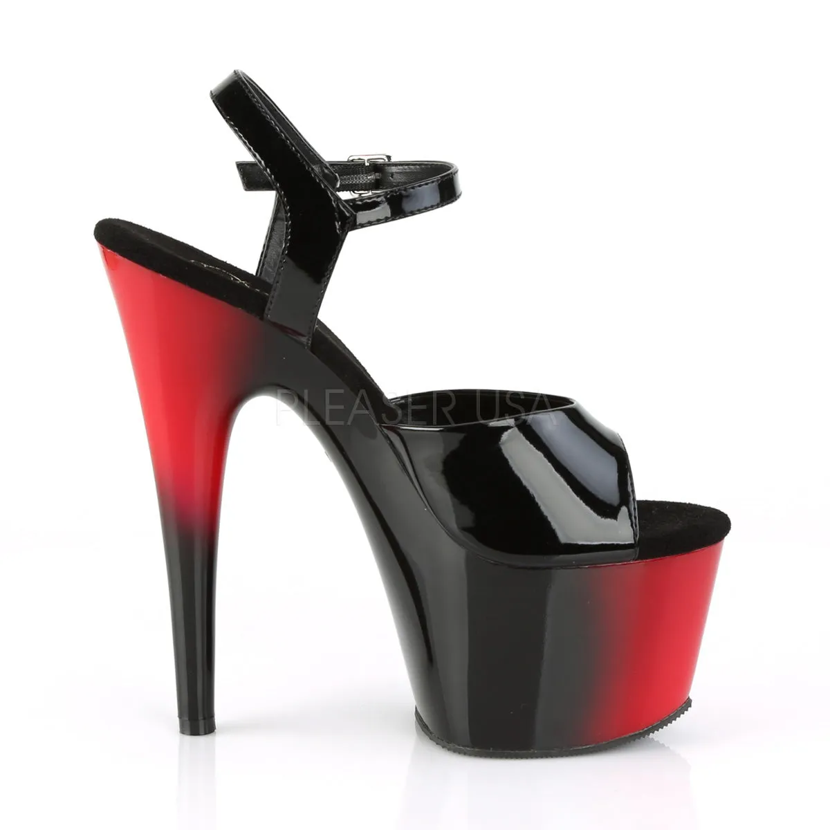 ADORE-709BR  Black Patent/Red-Black