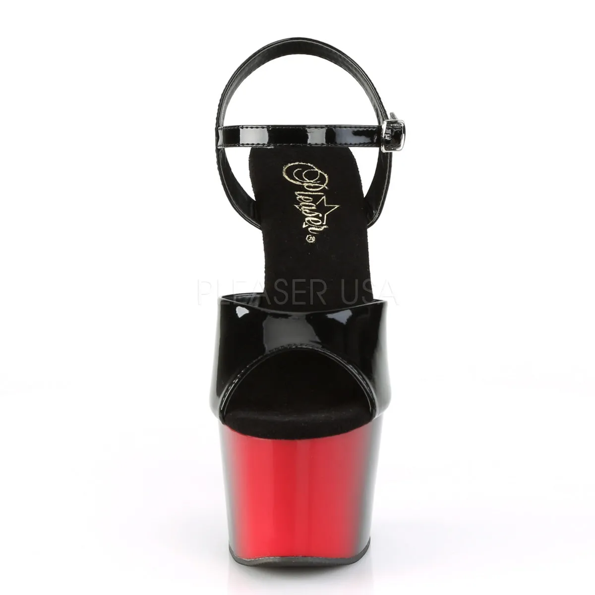ADORE-709BR  Black Patent/Red-Black