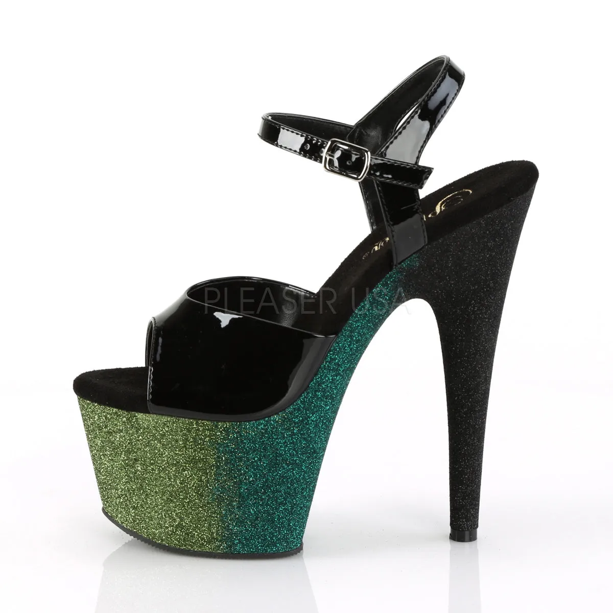 ADORE-709OMBRE  Black/Emerald-Black Ombre