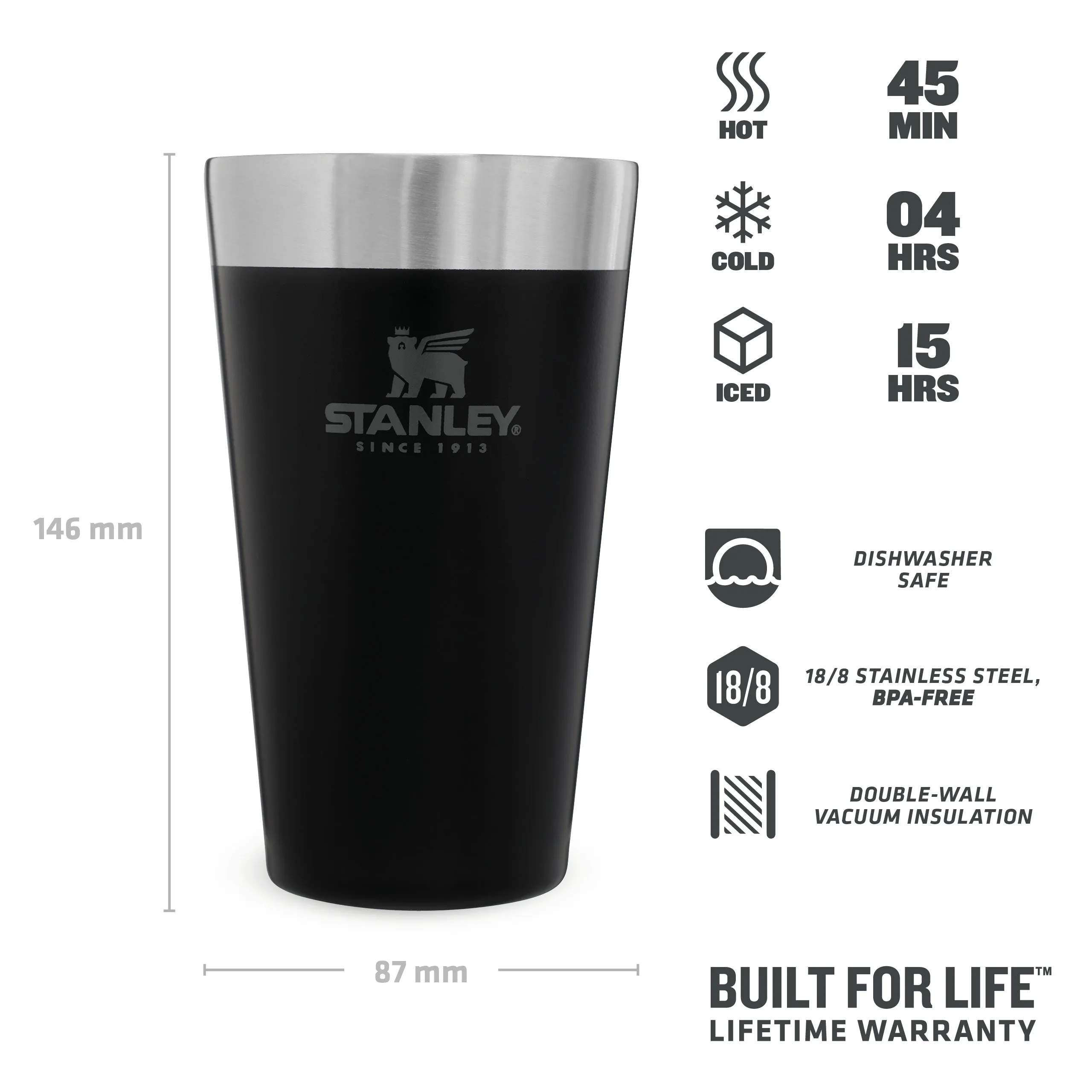 Adventure Stacking Beer Pint | 0.47L - Stanley Create