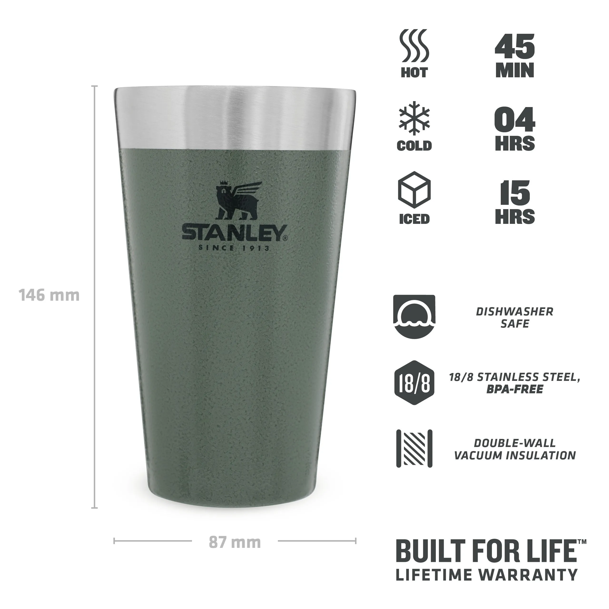 Adventure Stacking Beer Pint | 0.47L - Stanley Create