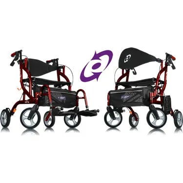 Airgo Fusion F18 Side-Folding Rollator & Transport Chair
