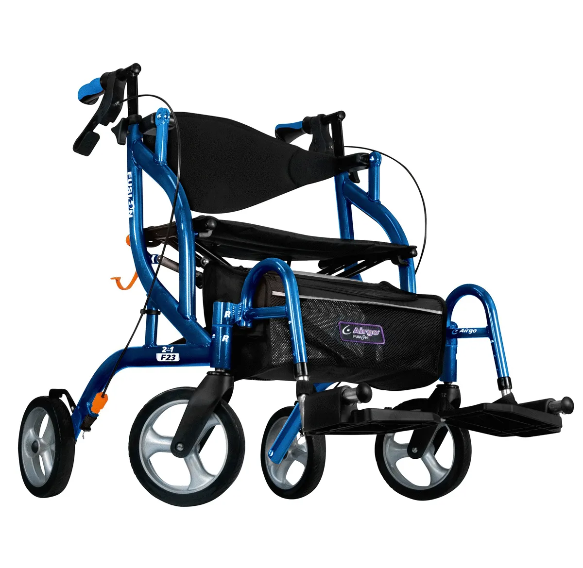 Airgo Fusion F23 Side-Folding Rollator & Transport Chair