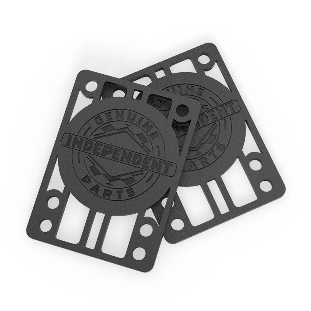 Alzas Skate Independent Riser Pads Black 1/8" Pack 2