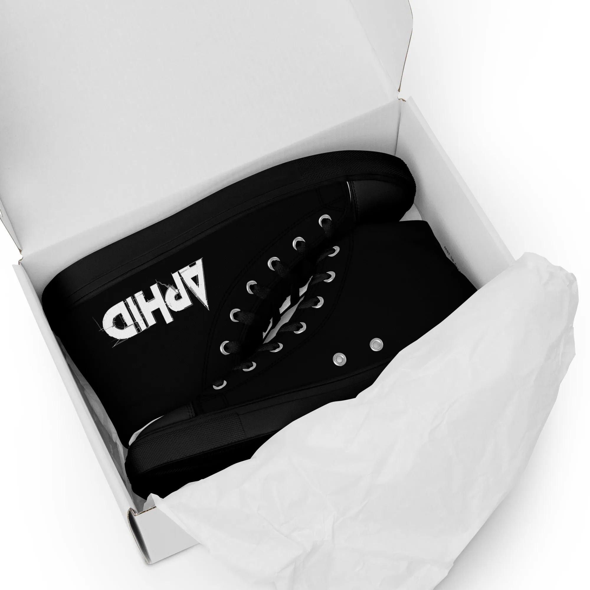 APHID Women’s high top canvas shoes- Free Delivery! Rock / Metal / Alternative  - Alternative Apparel Only from Phase B Records.