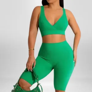 Arianne' Green 2 Piece Short Set