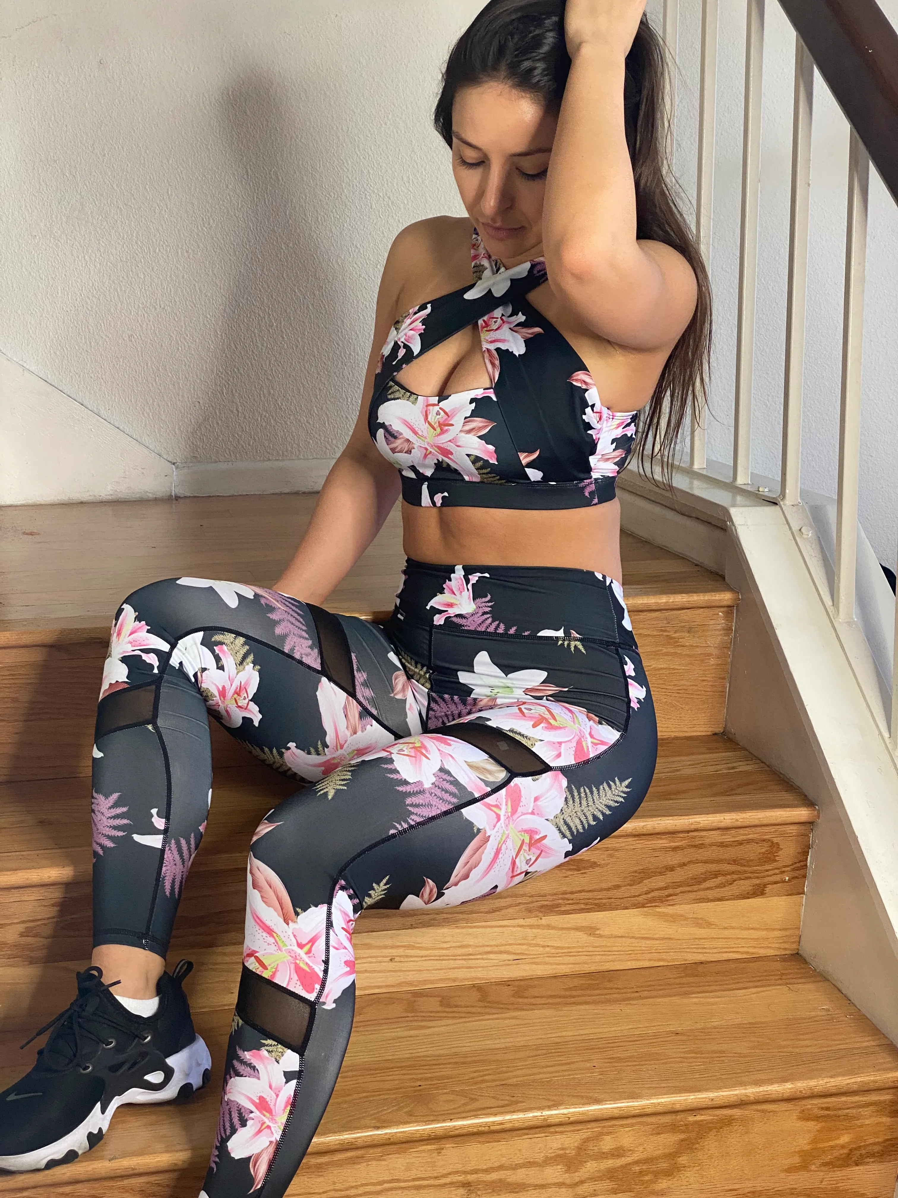 BAMN Floral Yoga Set