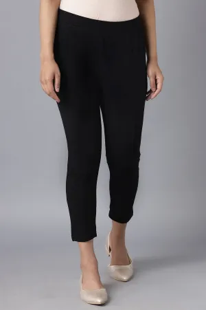 Black Straight Yoga Tights