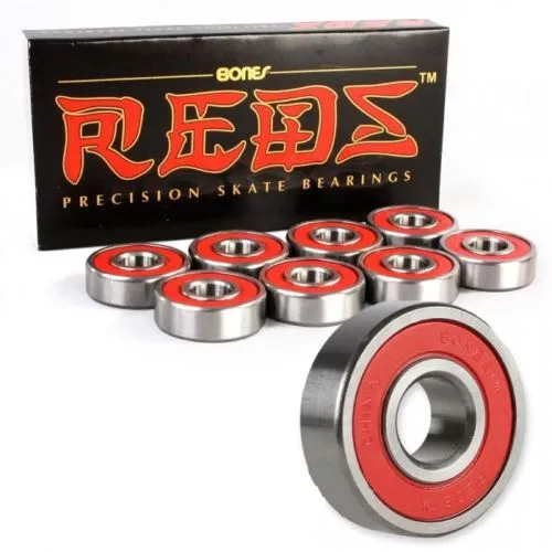 Bones Reds Precision Skate Bearings | Pack of 8