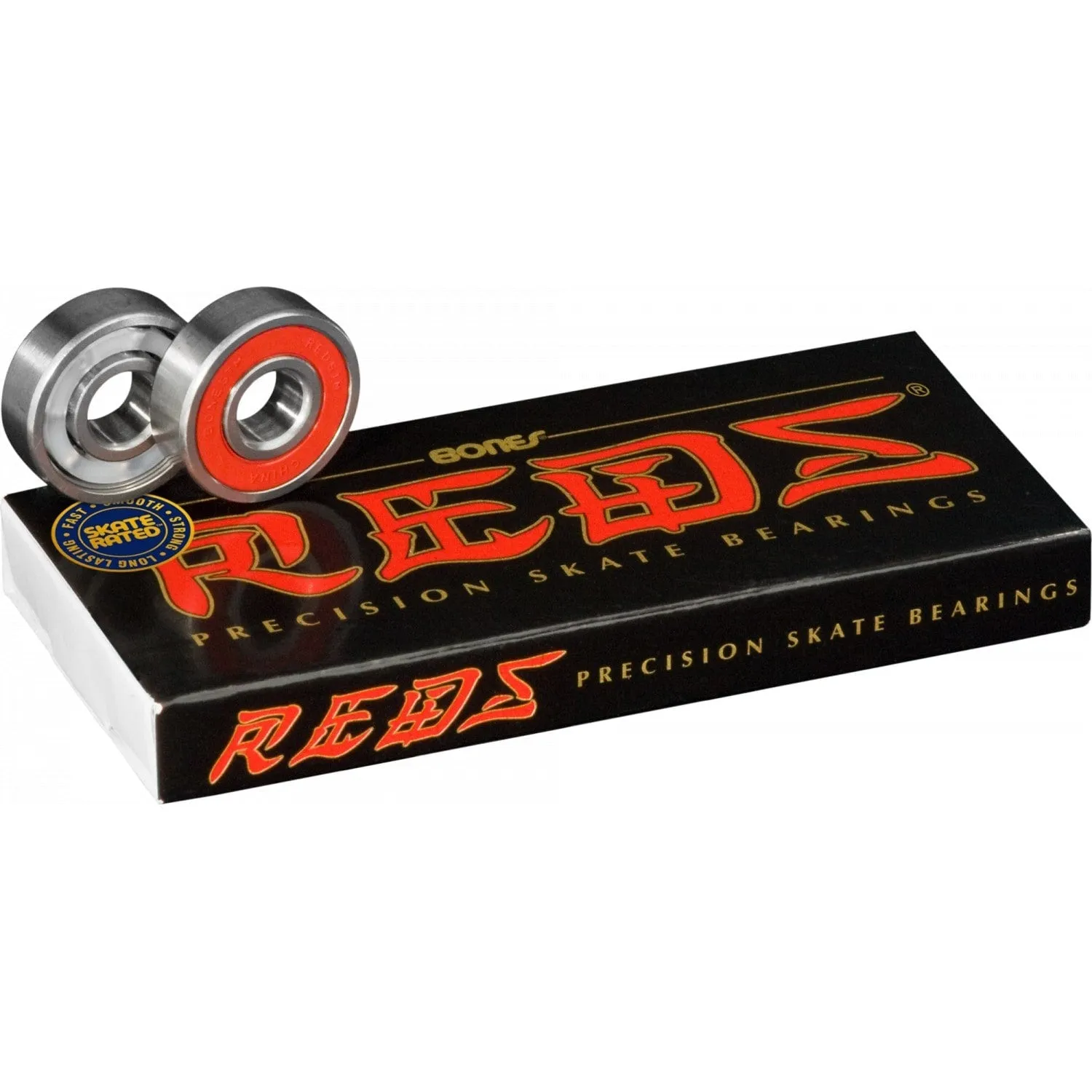 Bones Reds Precision Skate Bearings | Pack of 8