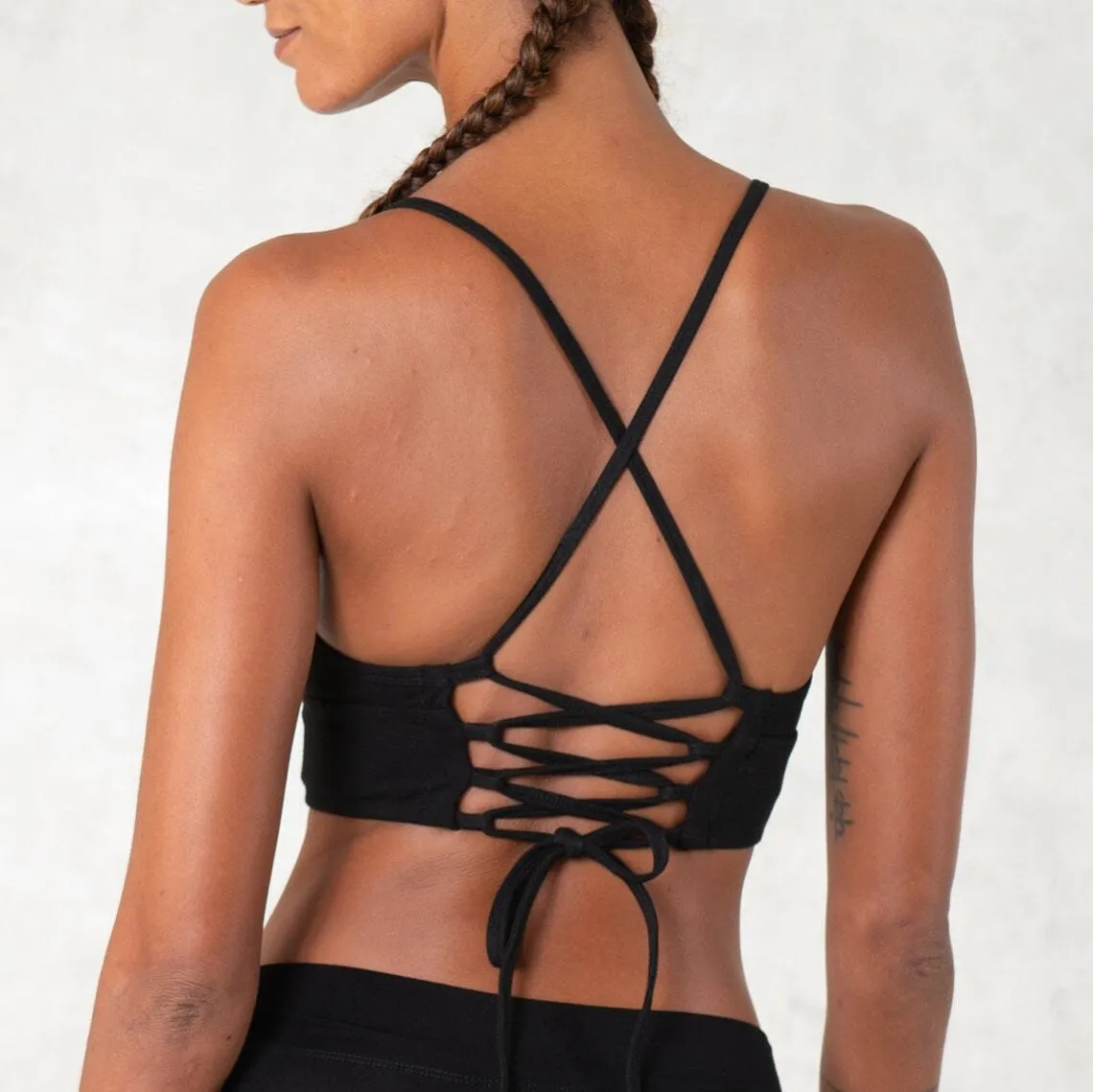Bralette corset en coton biologique
