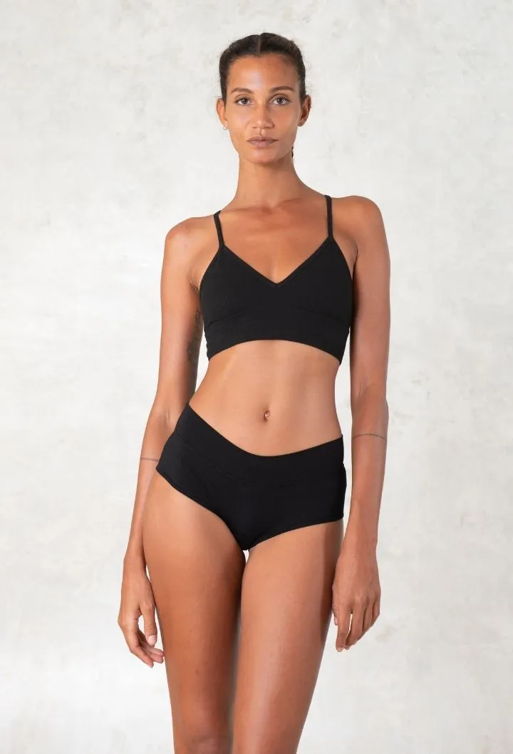 Bralette corset en coton biologique