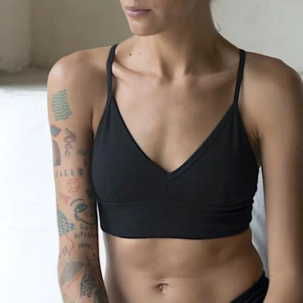 Bralette corset en coton biologique