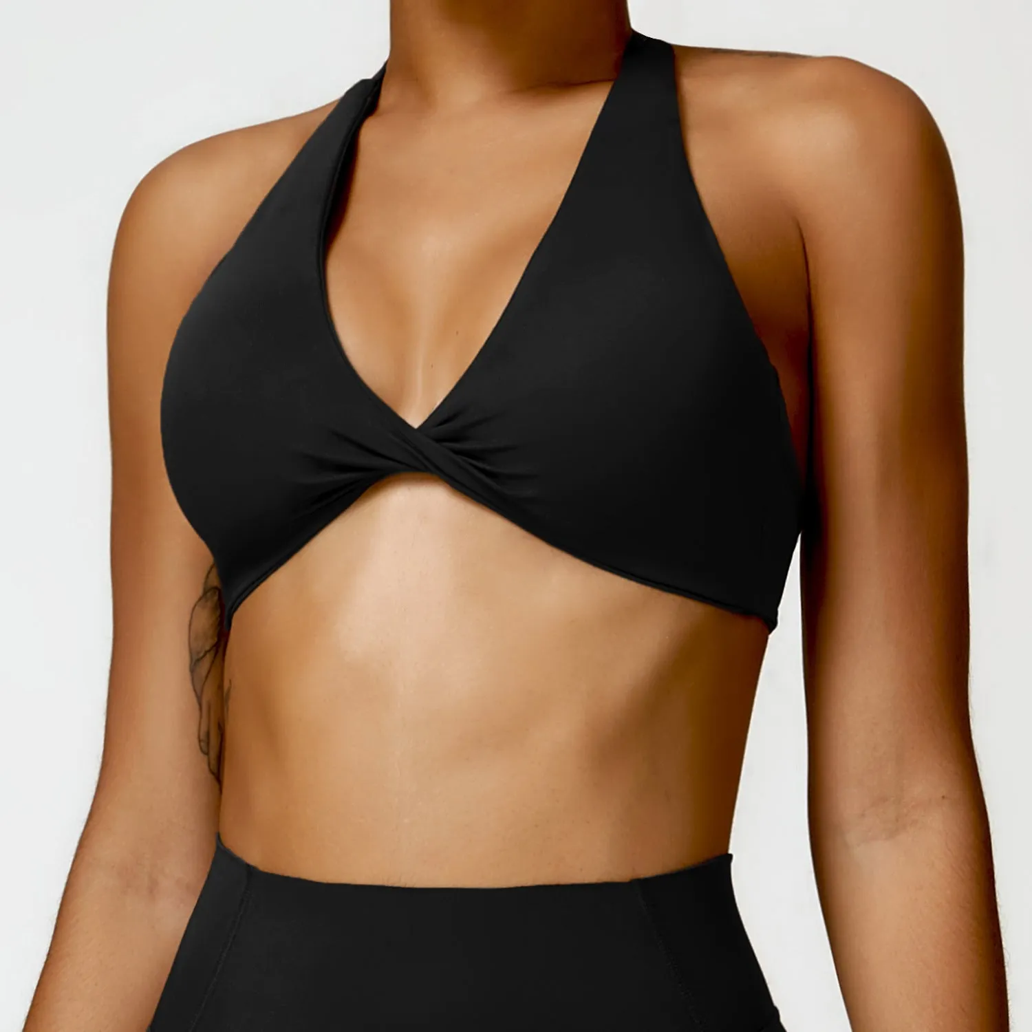 Breathable trendy Halter Tight Outdoor Sports Running Fitness Clothes Top