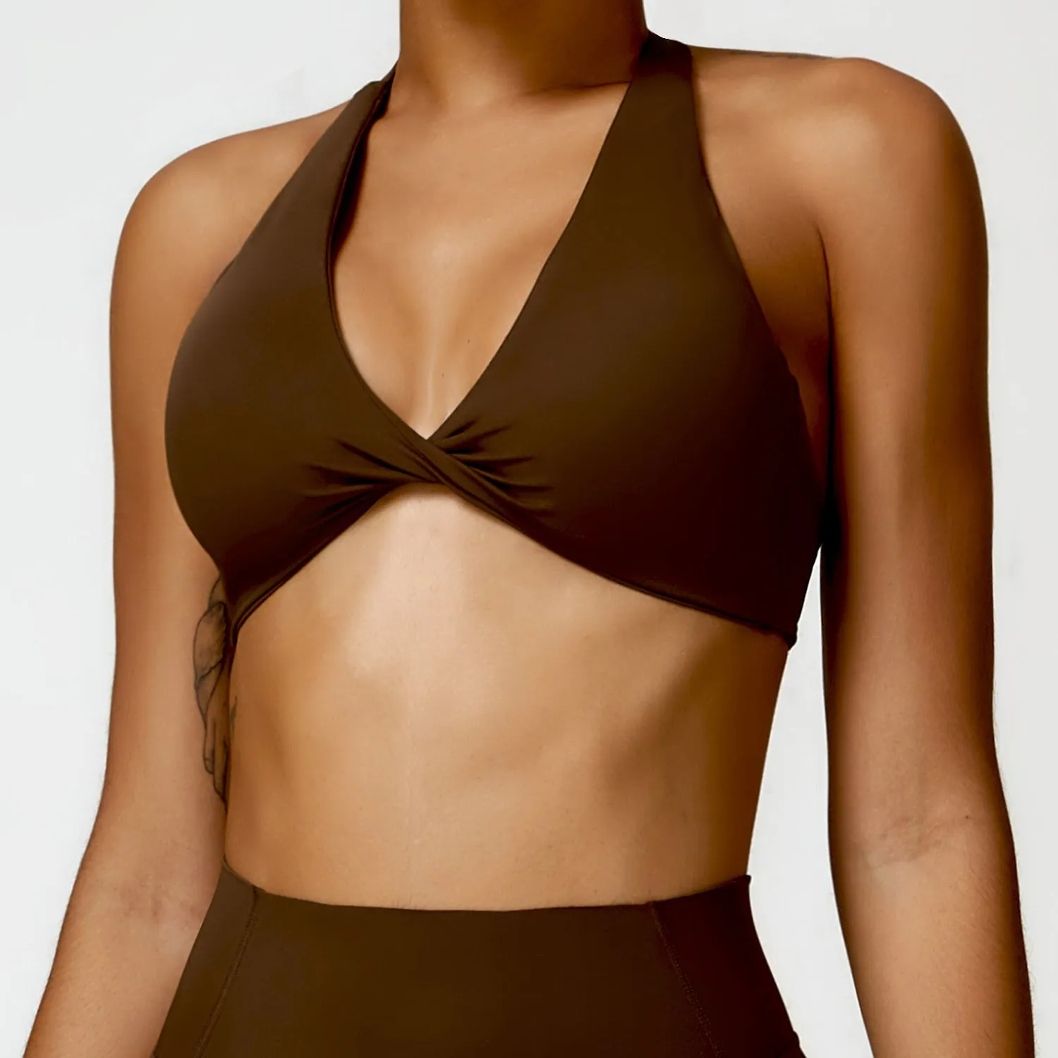 Breathable trendy Halter Tight Outdoor Sports Running Fitness Clothes Top