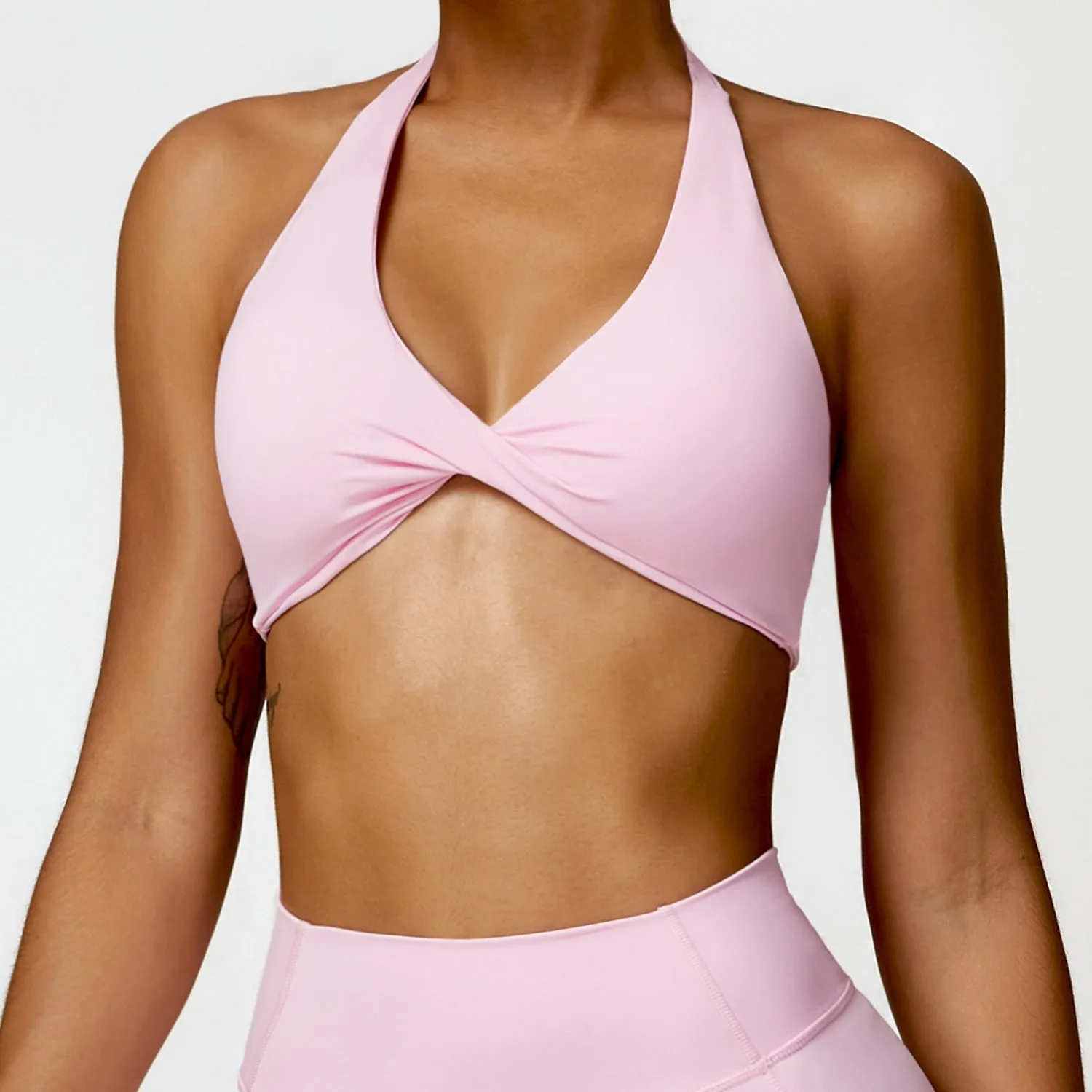 Breathable trendy Halter Tight Outdoor Sports Running Fitness Clothes Top