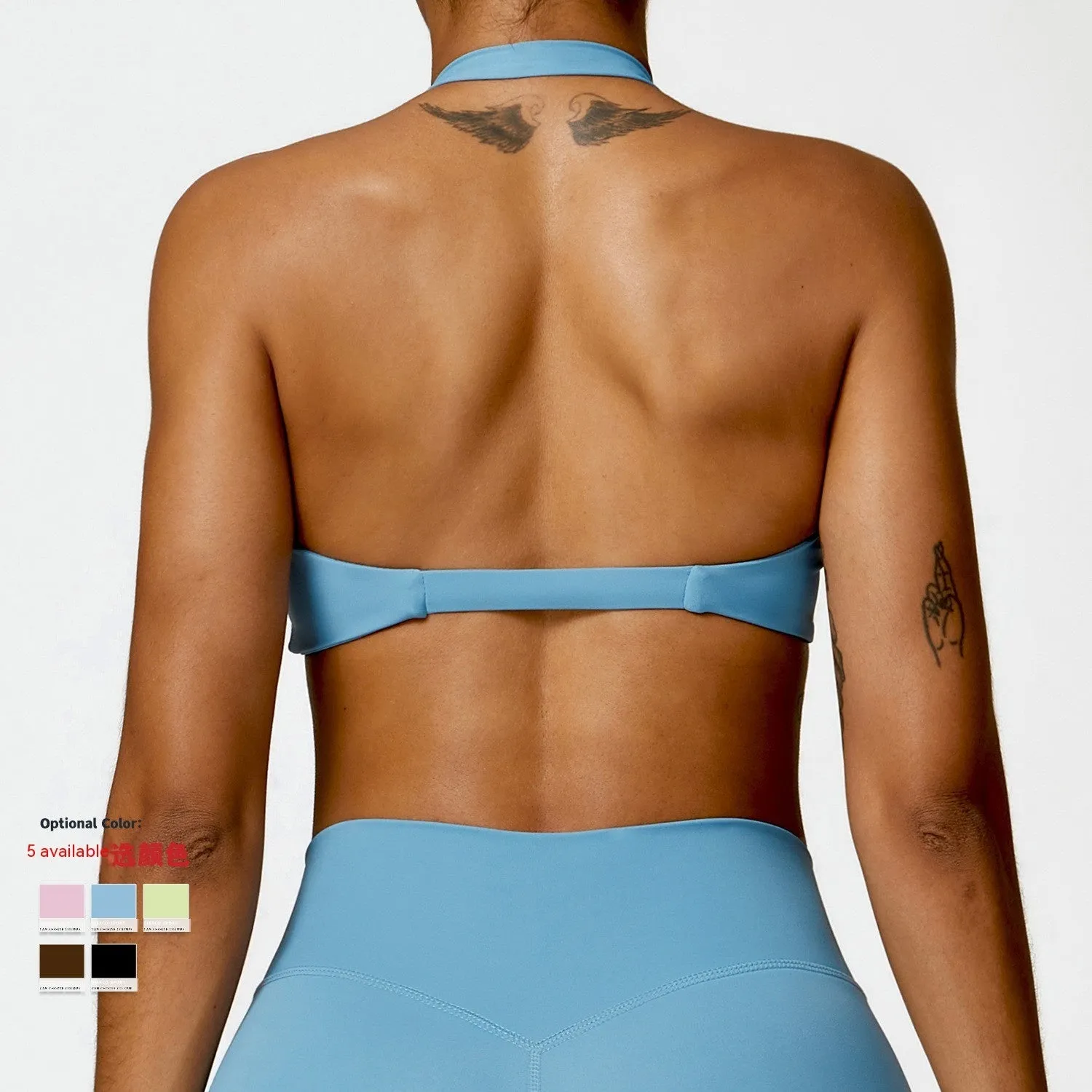 Breathable trendy Halter Tight Outdoor Sports Running Fitness Clothes Top