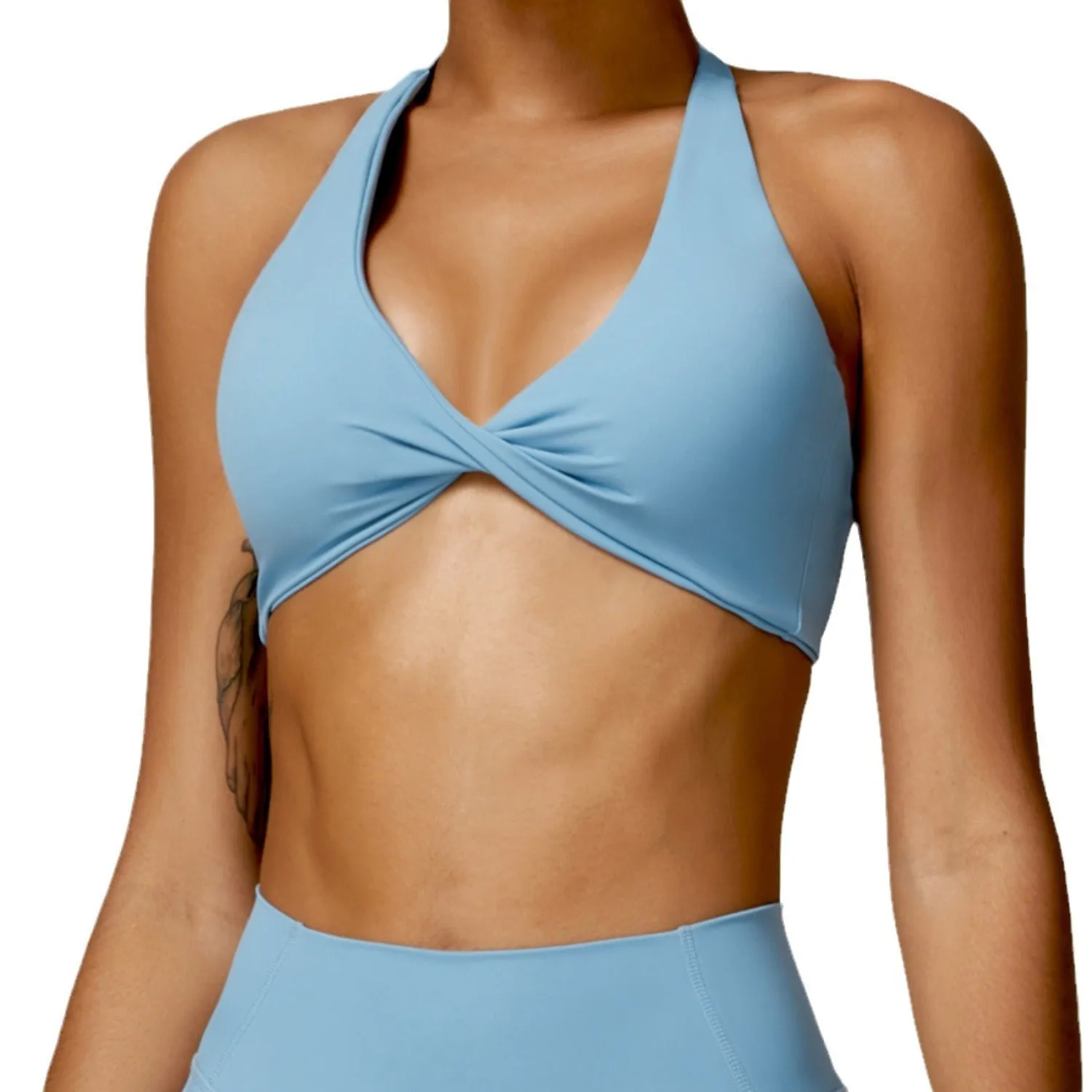 Breathable trendy Halter Tight Outdoor Sports Running Fitness Clothes Top