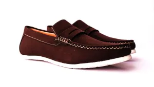 Brown Suede Men Drivers