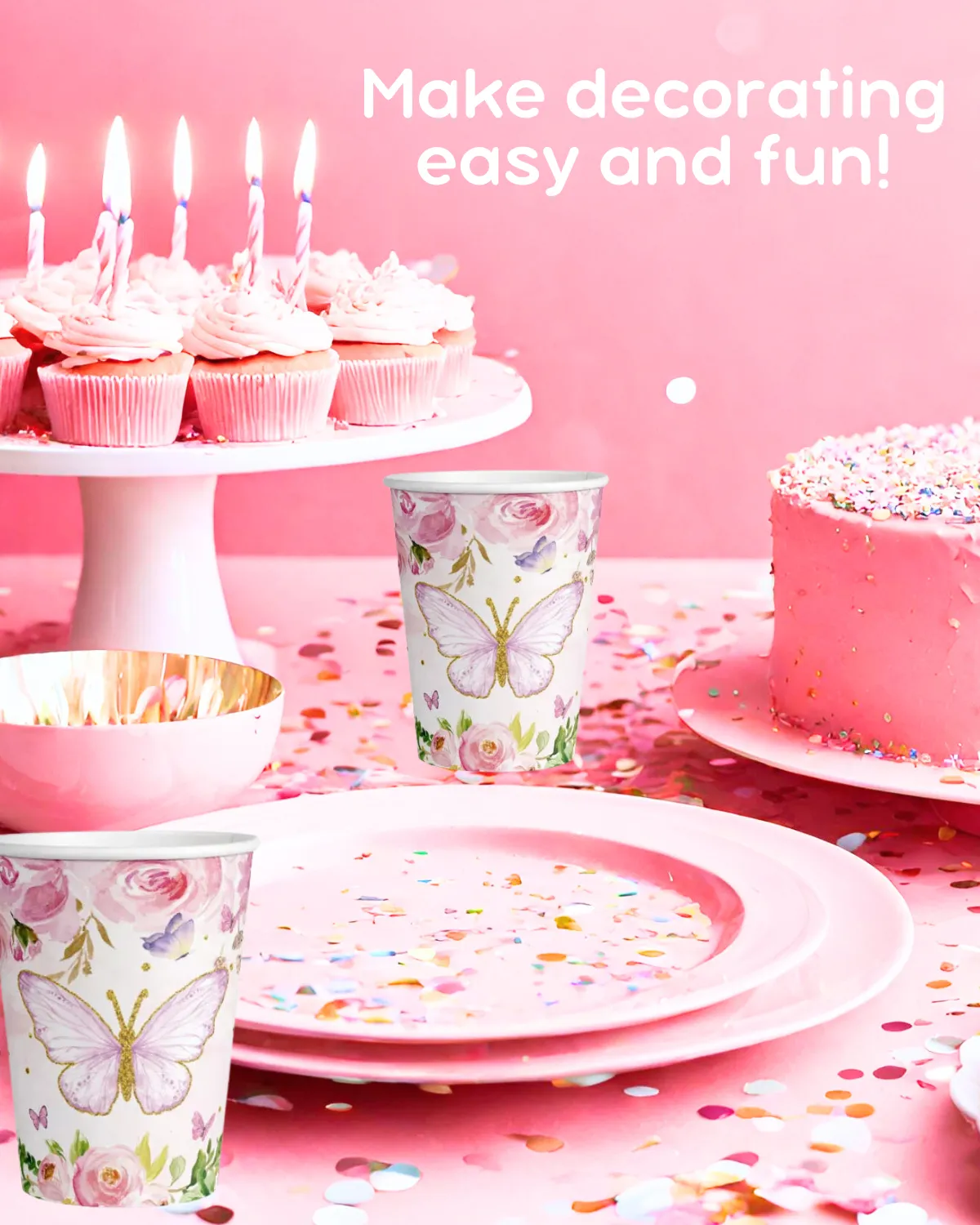 Butterfly Paper Cups