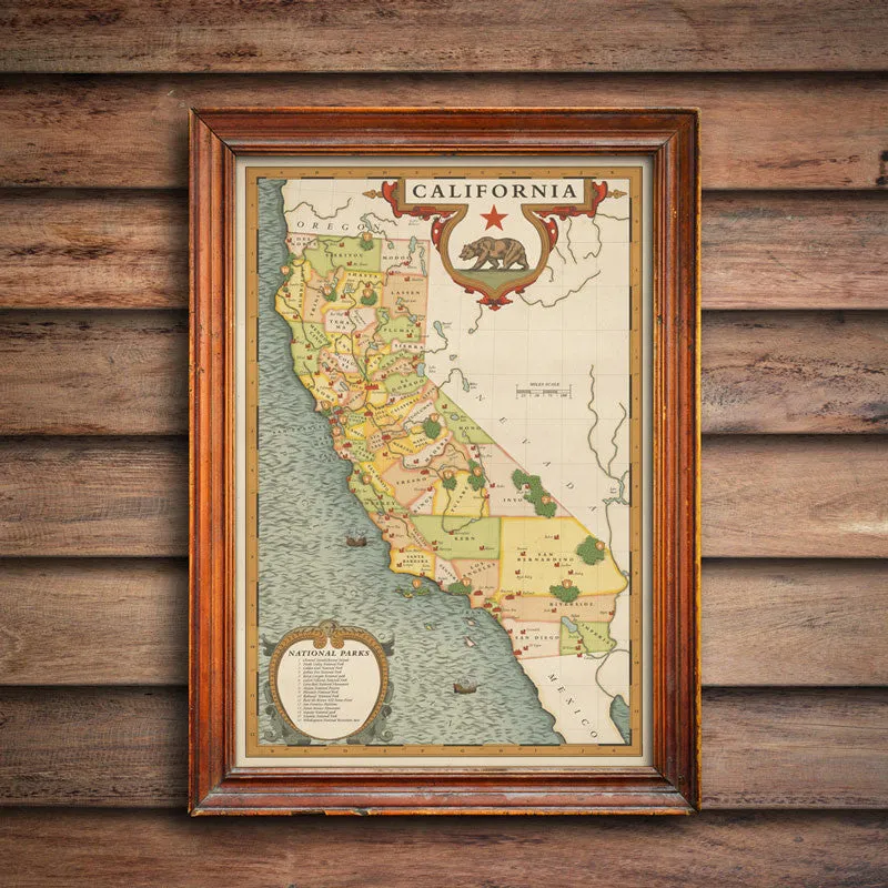 California National Parks Map