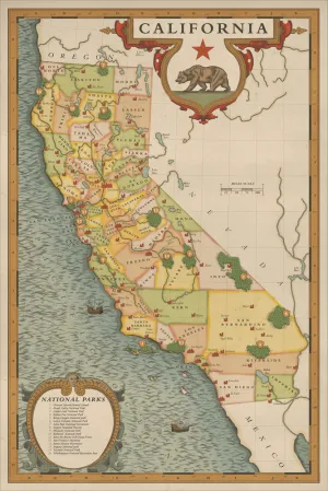 California National Parks Map