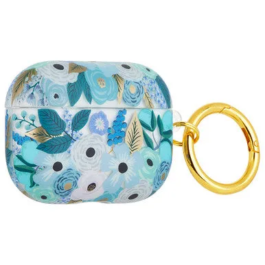 Case-Mate Rifle Paper Case with Ring Clip - For Airpods Pro/Pro (2nd Gen) - Rifle Paper (Garden Party Blue)