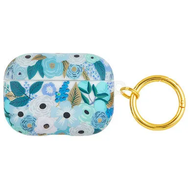 Case-Mate Rifle Paper Case with Ring Clip - For Airpods Pro/Pro (2nd Gen) - Rifle Paper (Garden Party Blue)