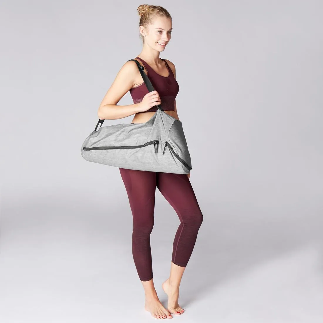 City Yoga Mat Bag - Mottled Grey