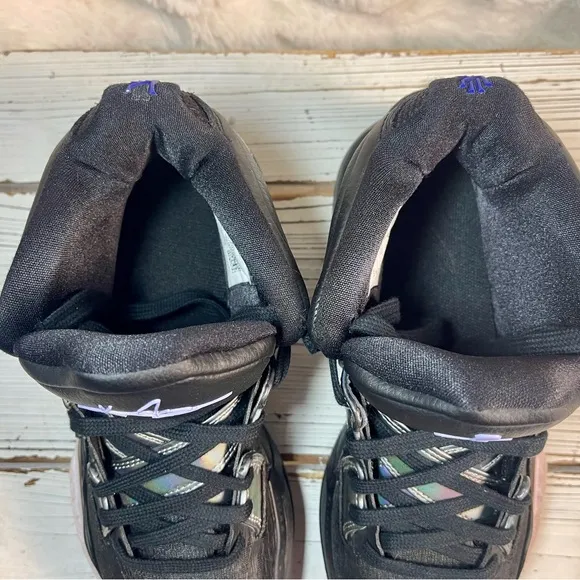 CLEAN Size 8 - Nike Kyrie Irving Infinity Black Metallic Silver Basketball Shoe