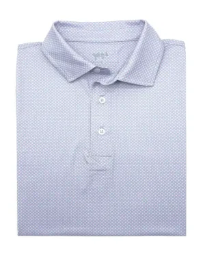 Coastal Cotton Blue Net Polo