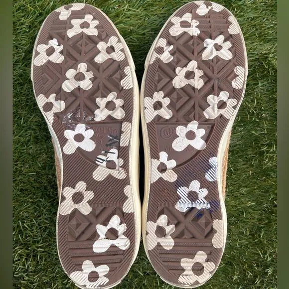 Converse x Golf Le Fleur One Star OX Burlap Low Top Lace Up Sneakers Size 8